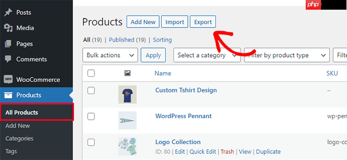 如何导入和导出带有图像的 WooCommerce 产品-2