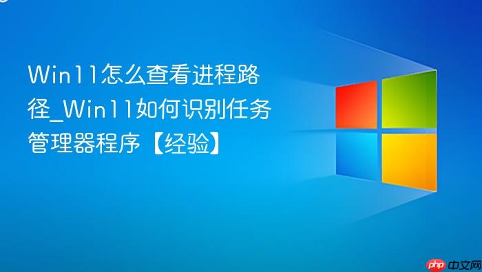 Win11怎么查看进程路径_Win11如何识别任务管理器程序【经验】-1