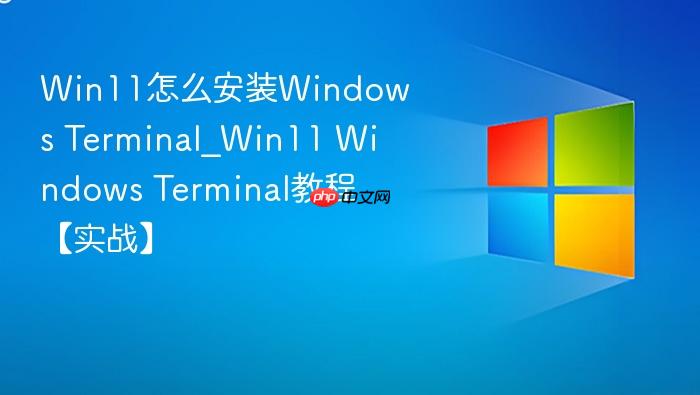 Win11怎么安装Windows Terminal_Win11 Windows Terminal教程【实战】-1