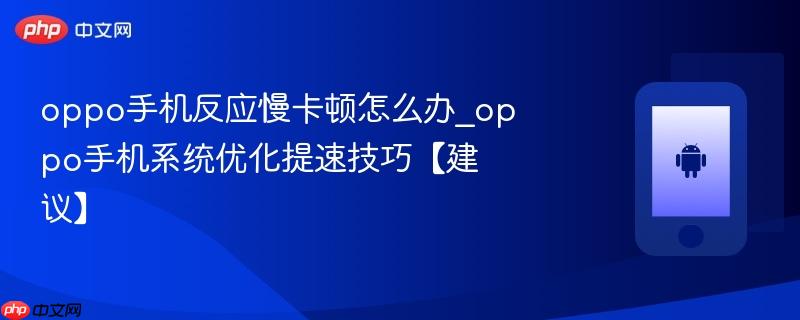 oppo手机反应慢卡顿怎么办_oppo手机系统优化提速技巧【建议】-1