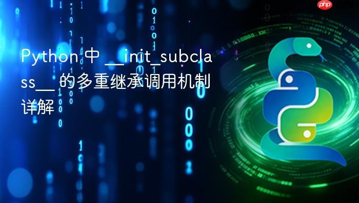 Python 中 __init_subclass__ 的多重继承调用机制详解-1
