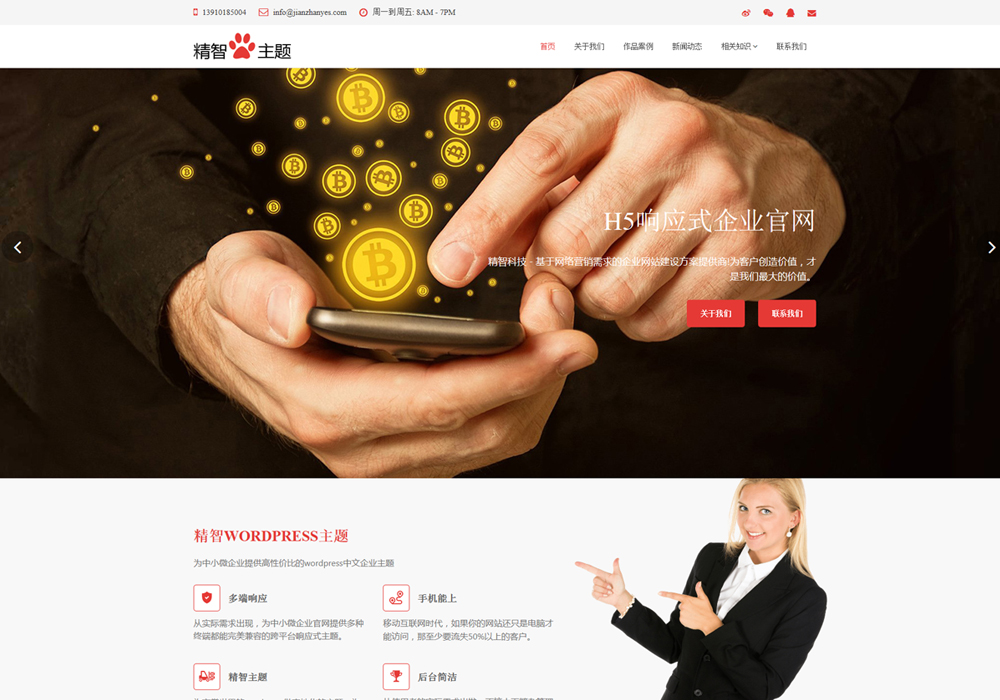 wordpress免费官网主题-1